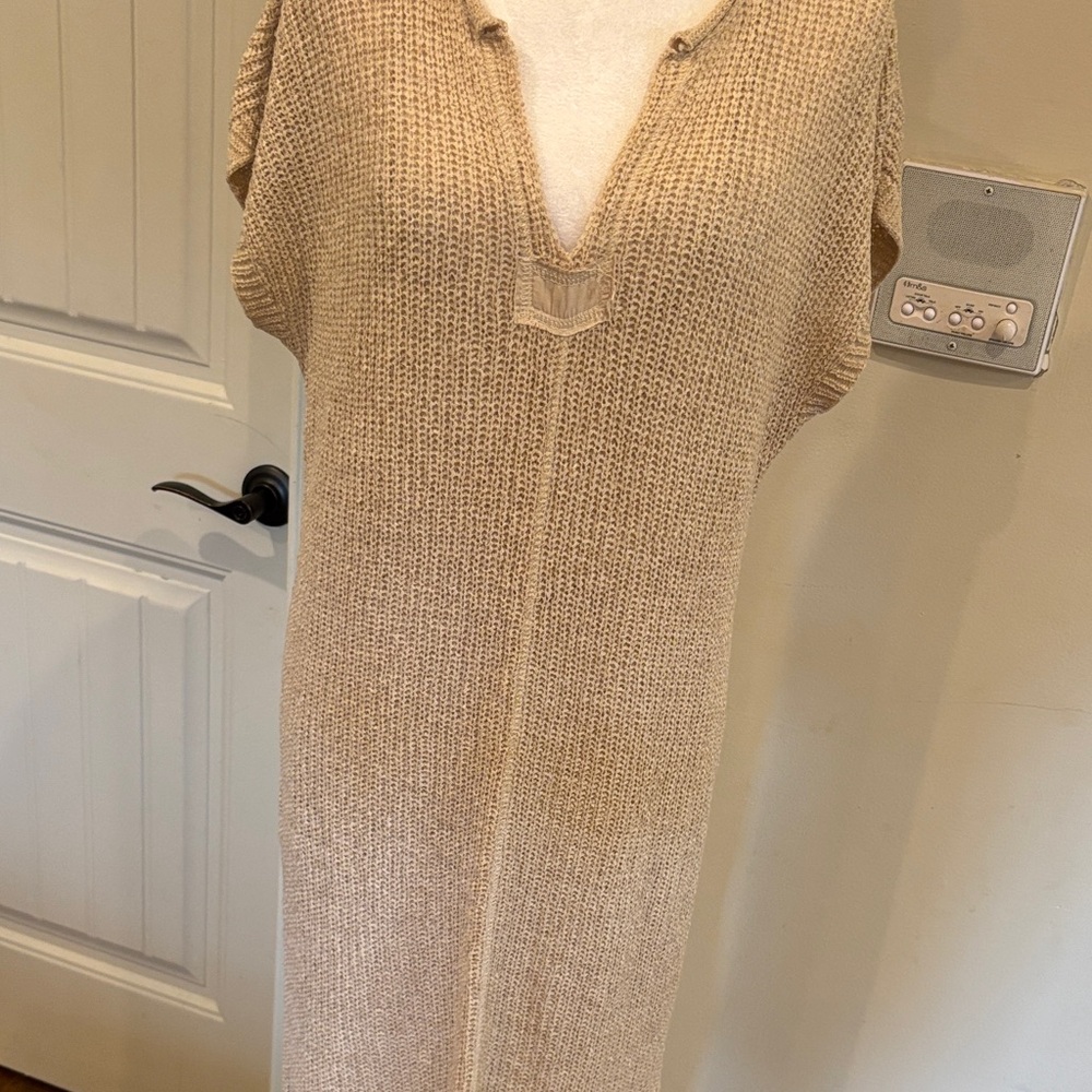 Vici Beige Knit Maxi Dress - Picture 4 of 4